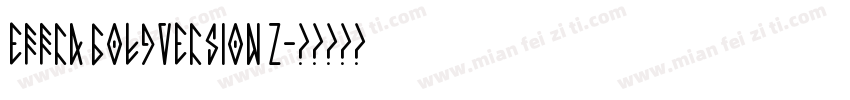 Effra BoldVersion 2字体转换